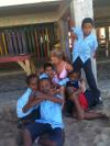 Rev. Holly Patton and students in Belize